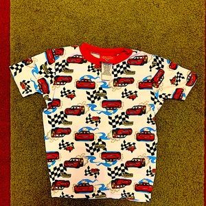Boys size size 12 (XXL), 100%cotton Disney Cars short sleeve pajama top,
